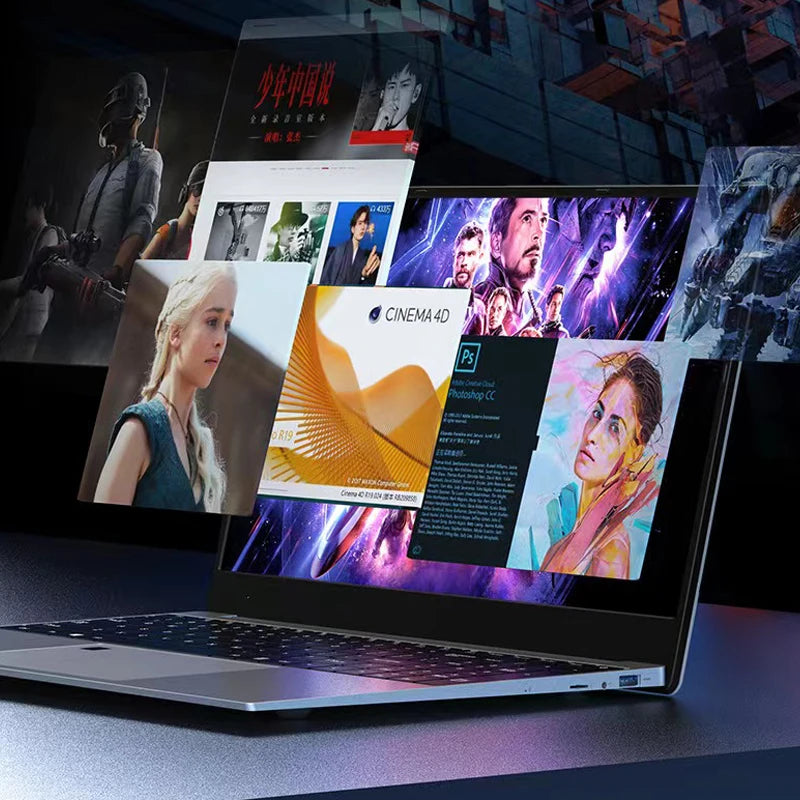 CARBAYTA Max Ram 32GB Rom 2TB SSD Metal Computer 5G Wifi Bluetooth AMD Ryzen 7 4800U Windows 10 11 Pro Gaming IPS Laptop