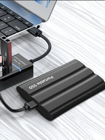 Portable Hard Drive External HDD High Speed 1TB Large Capacity Metal Hard Drive  Portable SSD Hard Disk for Phone Loptop