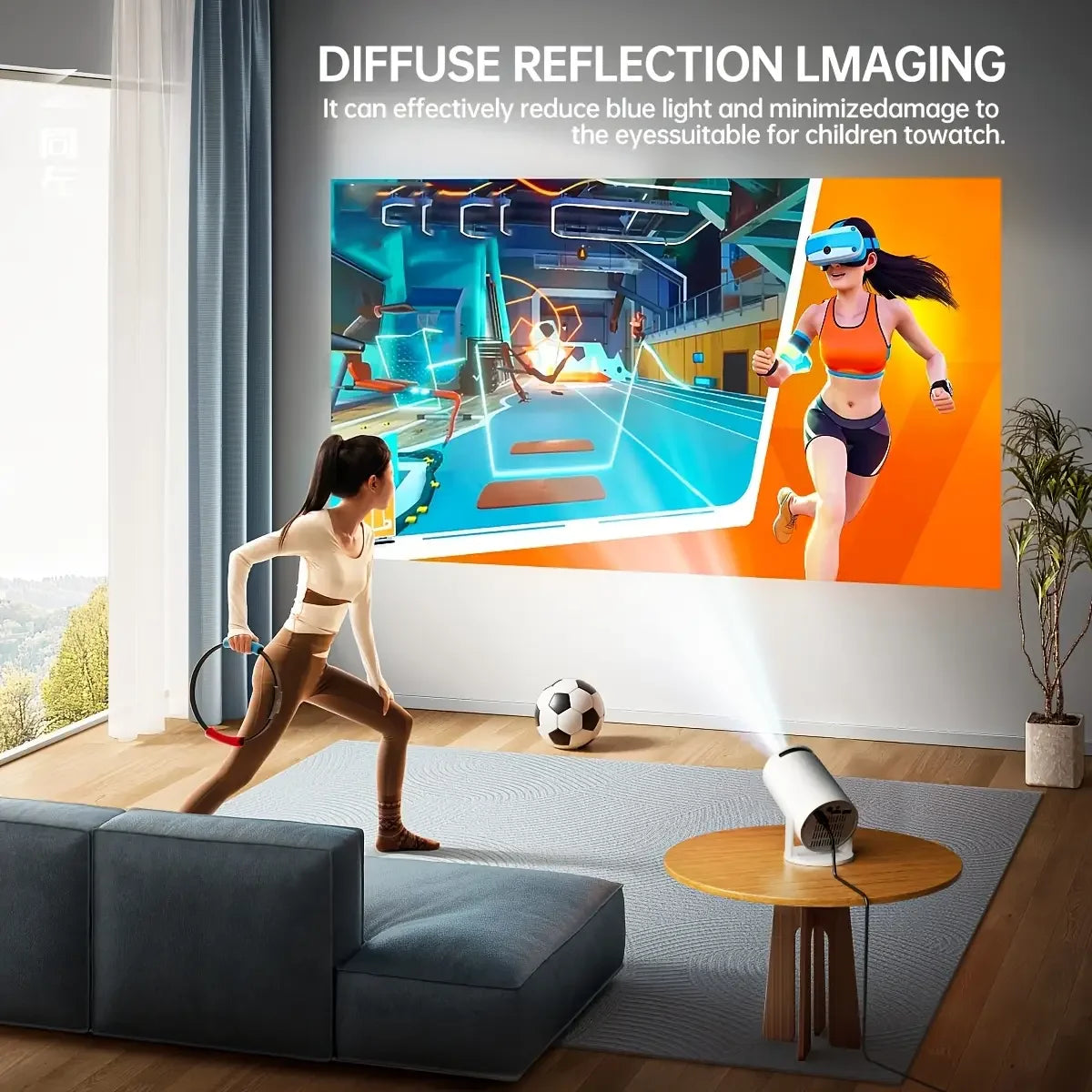 Portable Mini Projector，Mini projector for movies on the wall