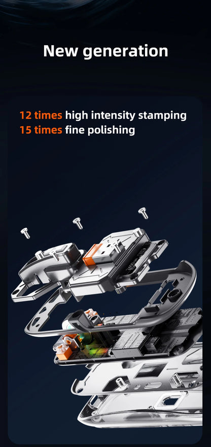 Full of technological sense! Translucent wireless mouse with multi-mode connection and metal roller.