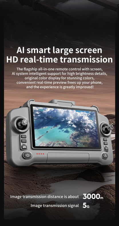 GPS Drone with Touch Screen EIS Camera Anti-shake 8K Aerial Brushless Drones 5G GPS 8K HD Cameras Large UAV Dron RC Quadcopter