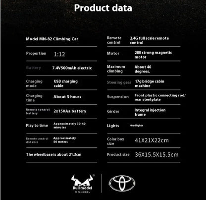 Panda Edition MN82 RC Cars 1/12 Full Scale 2.4G4WD 280 Motor Remote Control Off-Road Pickup Truck Model Car for Boys Adult Gifts