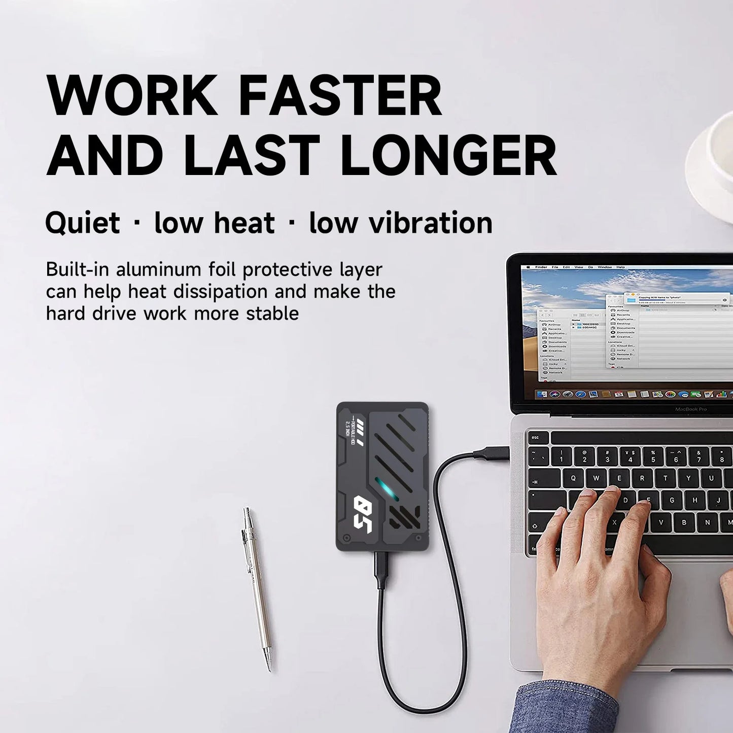 Portable External Hard Drive 1TB 750G 500G 320G 250G 160G USB3.0 USB3.1 2.5" Mecha RGB Storage Disk for PC PS5 PS5 Xbox Laptops