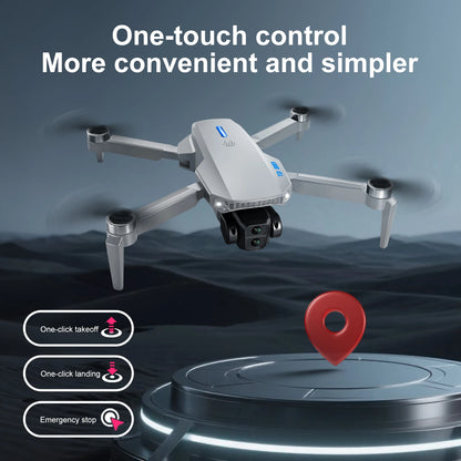 New E88GT Brushless Drone Dual HD Cameras WiFi FPV Foldable Arms Night Navigation Light Remote Control RC Quadcopter Photography
