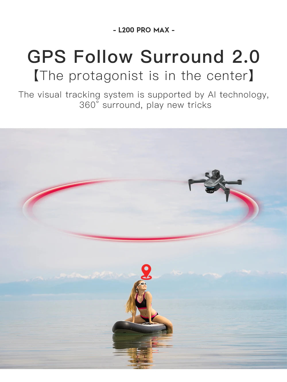 8K Professional Drone Dual Camera Obstacle Avoidance Flyer 2 Axis Gimbal Brushless Helicopter GPS RC Toys New L200 PRO MAX