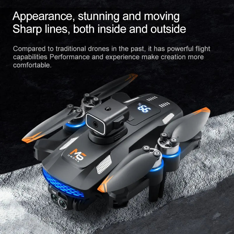 Xiaomi M6 RC Drone 8K Aerial HD Dual Camera 5G WIFI Intelligent Obstacle Avoidance With Screen GPS Ruturn Brushless Power Drone