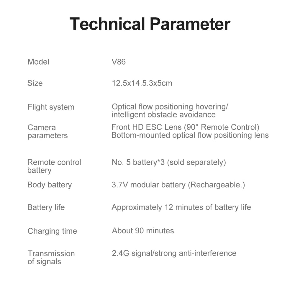 Xiaomi V86 Mini RC Drone 8K Aerial HD Intelligent Obstacle Avoidance Screen Remote Control Brushless Power GPS Helicopeter UAV