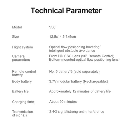 Xiaomi V86 Mini RC Drone 8K Aerial HD Intelligent Obstacle Avoidance Screen Remote Control Brushless Power GPS Helicopeter UAV