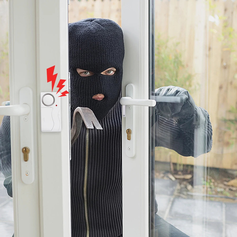 Camaroca Door Window Entry Security Wireless Remote Control Burglar Alarm Magnetic Sensor Alert System Security Protection