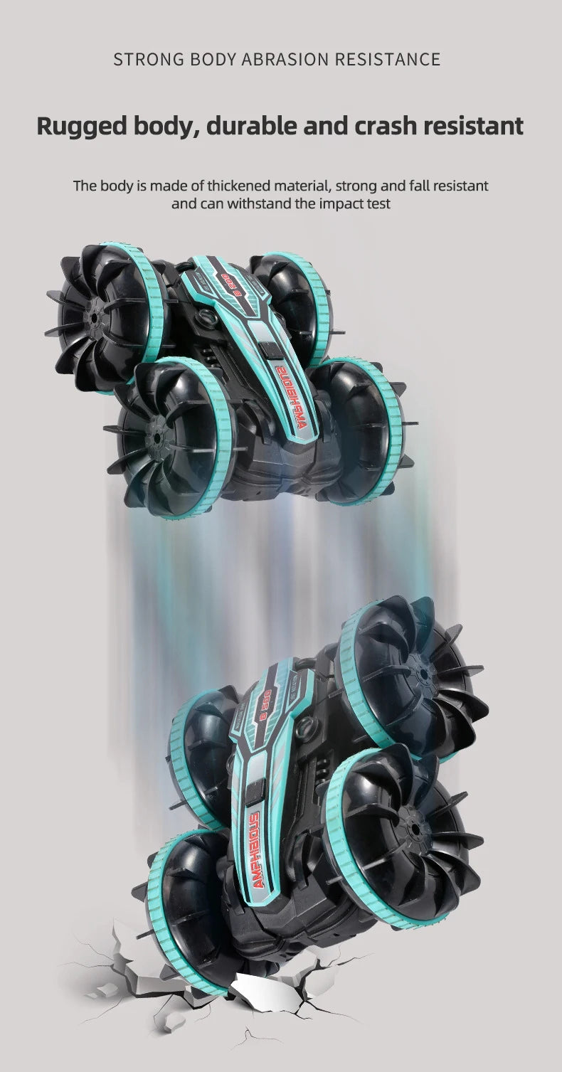Amphibious RC Car Remote Control Stunt Car Vehicle Double-sided Flip Driving Drift Rc Cars Outdoor Toys for Boys Children's Gift
