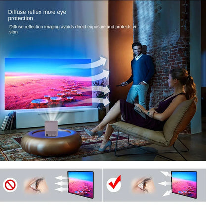 LCD Projector T03 Android Portable 4K Projector Home 1080P Projector