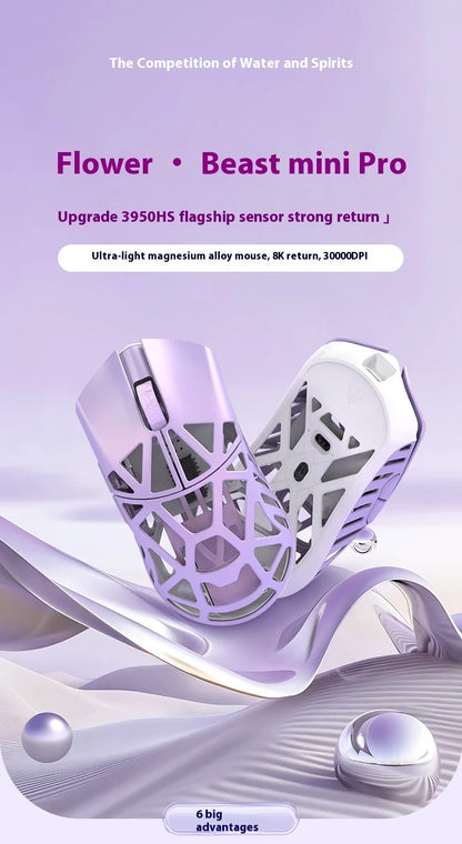 New WLMouse BEAST X MINI Pro Mouse Dual Mode Wireless Mouse Custom PAW3950 8000Hz Magnesium Alloy Gaming Mice FPS PC Accessories