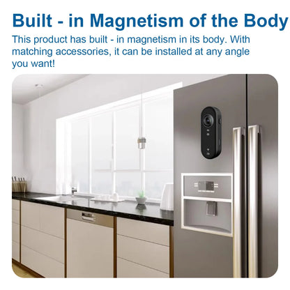 Multifunctional 4K Sports Camera WiFi Waterproof 120° Wide Angle Magnetic Mount Loop Recording for Cycling Travel Adventure