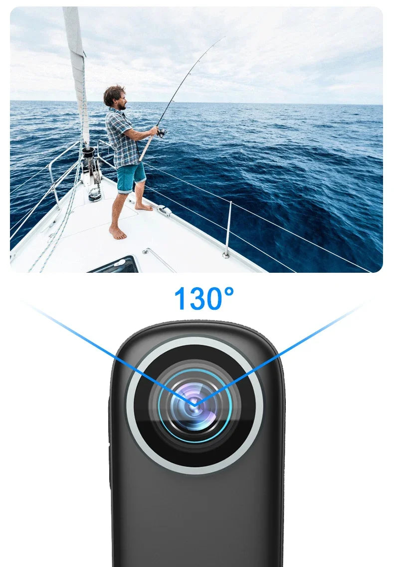 4K WiFi Thumb Sports Camera Motorcycle Bike Waterproof DV Cycling Recorder Magnetic Attraction Outdoor Portable Small Camcorder