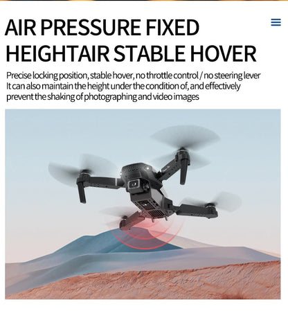 MHD E88 Dual Camera Drone Aerial Photography Professional High-definition Quadcopter Outdoor Flying Toy Beginner Drone Kids Gift