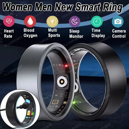 Smart Ring For Women 5ATM&IP68 Waterproof Rings Man Health Monitoring Heart Rate Sleep Monitor Sport Tracker Smartring 2025 New