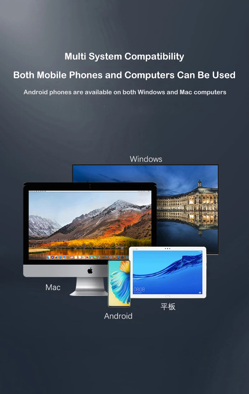 Portable  SATA To Type-C Hard Drive Chassis Intelligent Digital Display Adapter 2.5 Inch 6Gbps External HDD Case for PC Laptop