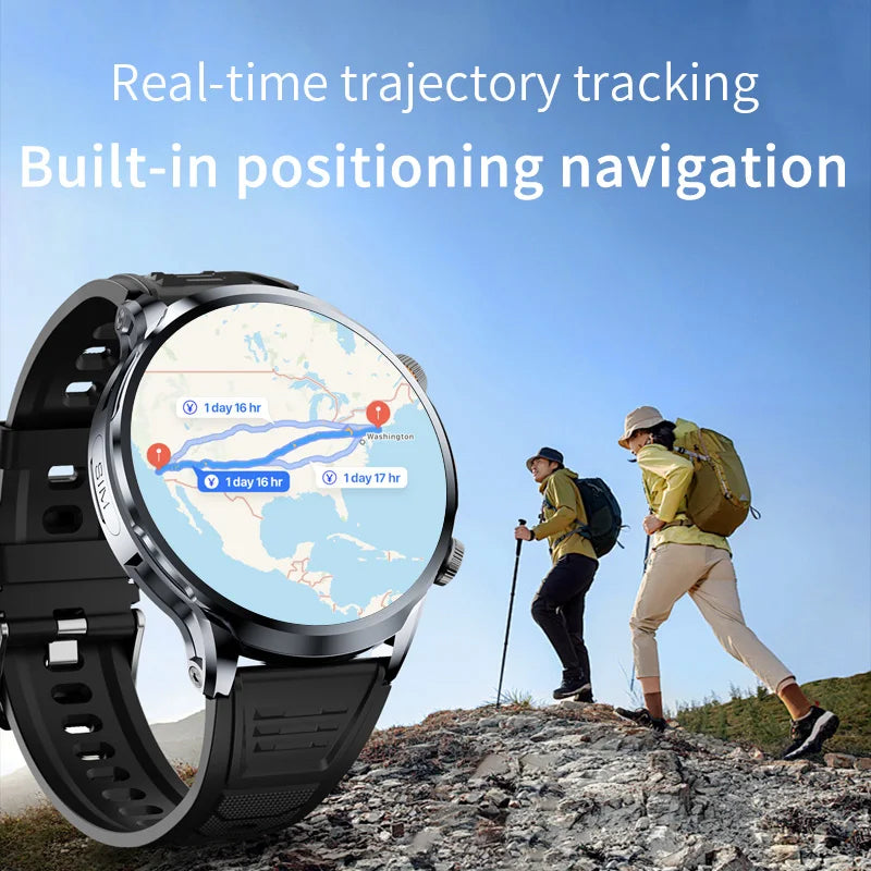2024 H18 Smart Watch 1.85'' Large Screen HD Display 5G SIM Card WIFI Video Call Side Camera Fitness Tracker Pedometer for Men