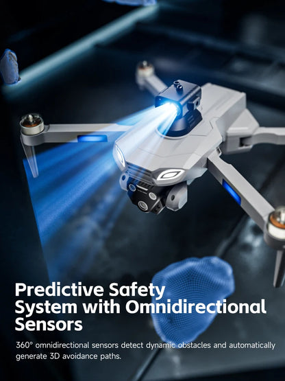 M7 Mini Drone Professional GPS 8K HD Camera Drones 5G WIFI FPV Video 4k UAV 4.5 inch large screen remote control RC Dron