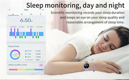 2005 New Fashion Ladies Bluetooth Call Smart Watch AMOLED HD Screen Health Monitoring Sports Diamond Smartwatch IOS Android