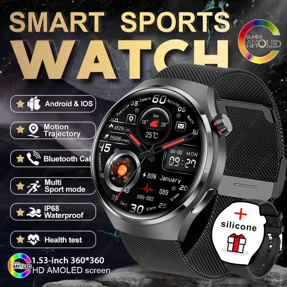 2025 New Fashion Ladies Smart Watch Full Screen Touch Health Monitoring Waterproof Blue Call Smartwatches Android IOS