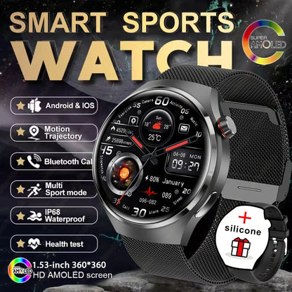 2025 New Fashion Ladies Smart Watch Full Screen Touch Health Monitoring Waterproof Blue Call Smartwatches Android IOS