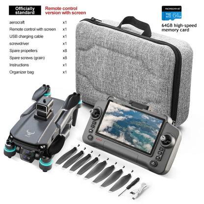 GPS Drone with Touch Screen EIS Camera Anti-shake 8K Aerial Brushless Drones 5G GPS 8K HD Cameras Large UAV Dron RC Quadcopter