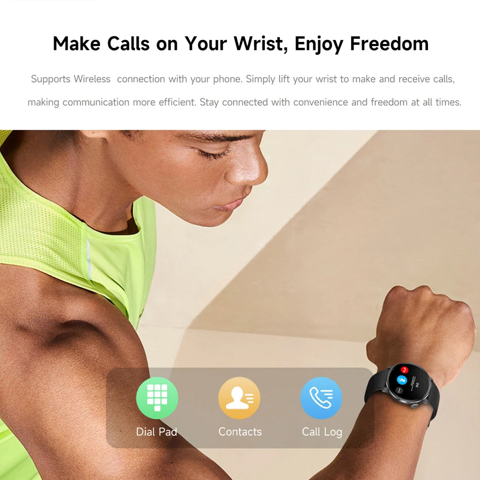 Fashion Women Bluetooth Call Smart Watch DIY Dial Health Monitoring Full Screen Touch Smartwatches 2025 New Android IOS