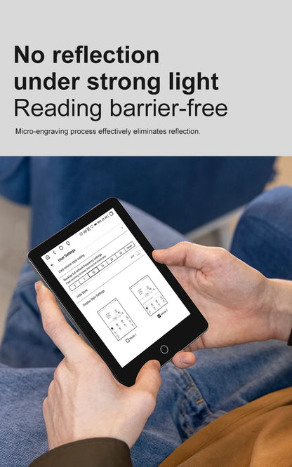 BIGWEI X7Pro 6''Eink Screen Ebook Reader Electronic Epaper Books Notebook E-Ink Display E-book Ereader Tablet Support Kindle APP