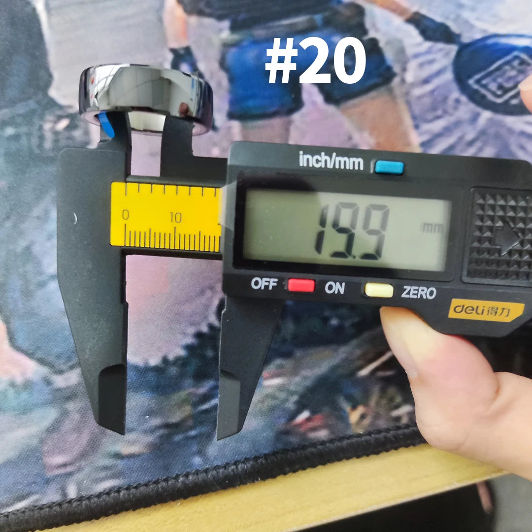 R08M Smart Ring Sport Waterproof Nano Ceramic Stainless Steel Rings For Heart Rate Blood Oxygen Sleep Health Fitness Monitoring