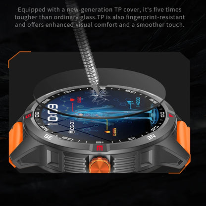 GPS Outdoor 1000mAh Battery Smartwatches Men 100+ Sports Mode Compass Heart Rate 3ATM Waterproof Bluetooth Call Smart Watch