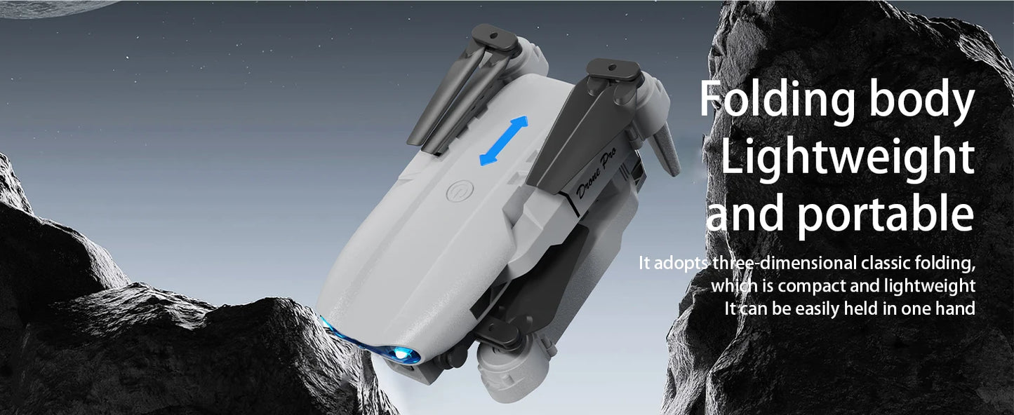 E99 Air Screen Control Drone Professional Wide RC Dron HD 4K Camera Foldable Helicopter Aircraft Quadcopter Drone Kid Gift Toys