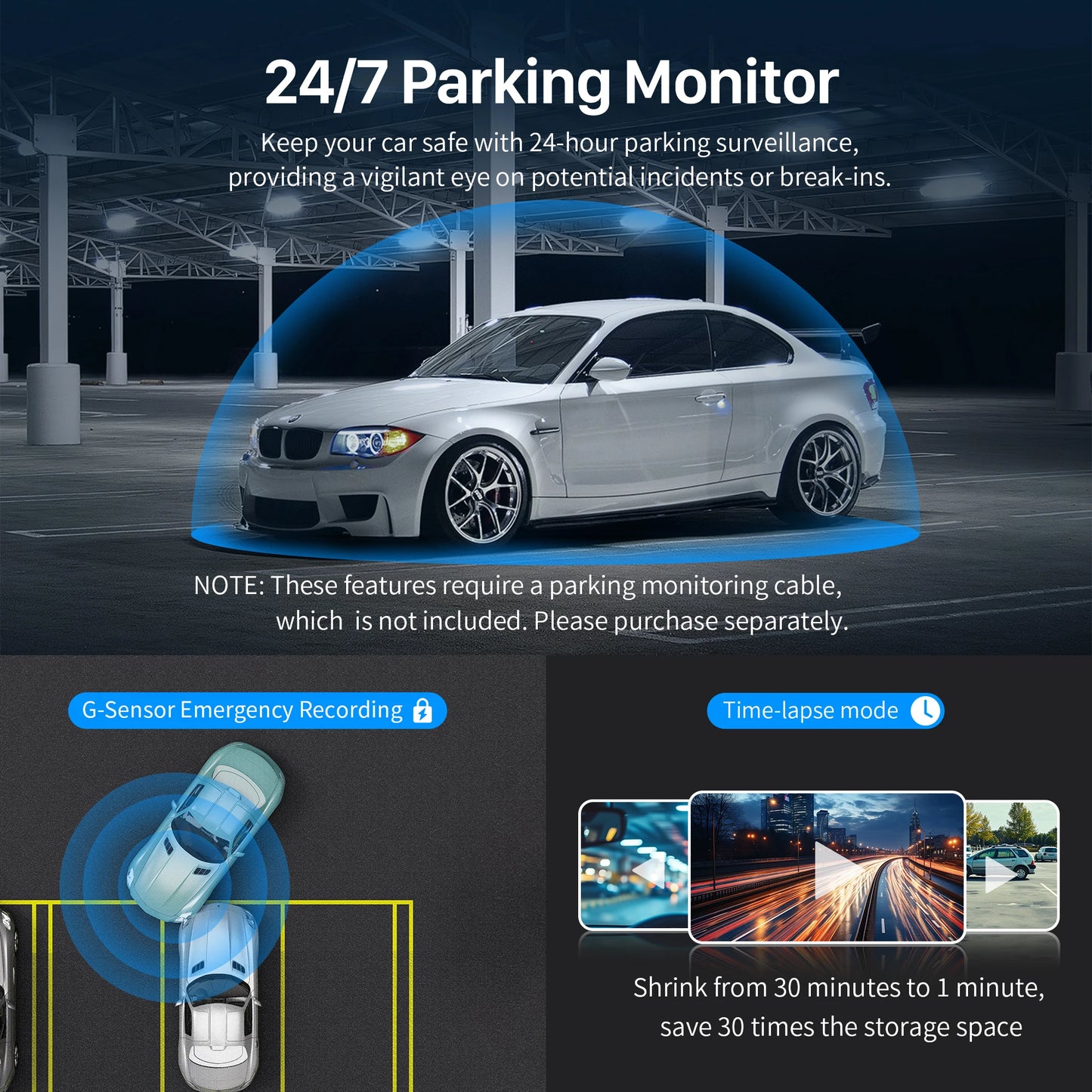 Dash cam KAWA D6 3K Video Recorder Car Dash Camera for AUTO, Car DVR Voice Control,Night Vision Dashcam 2025 New