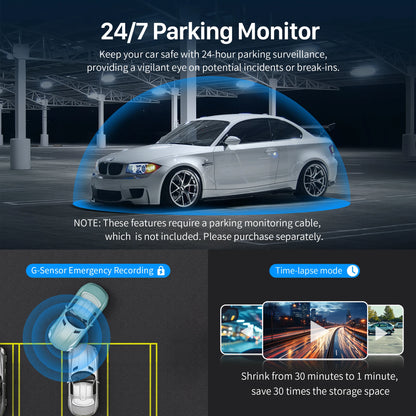 Dash cam KAWA D6 3K Video Recorder Car Dash Camera for AUTO, Car DVR Voice Control,Night Vision Dashcam 2025 New