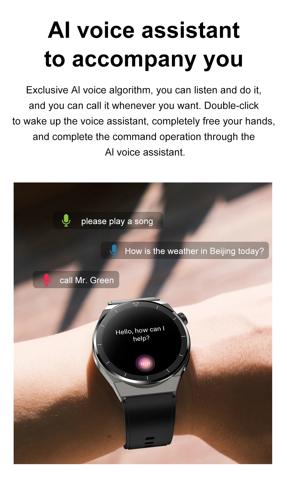 LIGE NFC Smart Watch Men AMOLED HD Screen Wireless Charging Heart Rate Bluetooth Voice Assistant Sports Watches Men Smartwatch