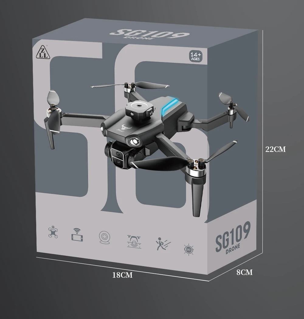 SG109 PRO Max Drone 4k GPS 8K HD Dual Camera Professional Aerial Photography UAV Brushless Motor Quadcopter Toys Aircraft