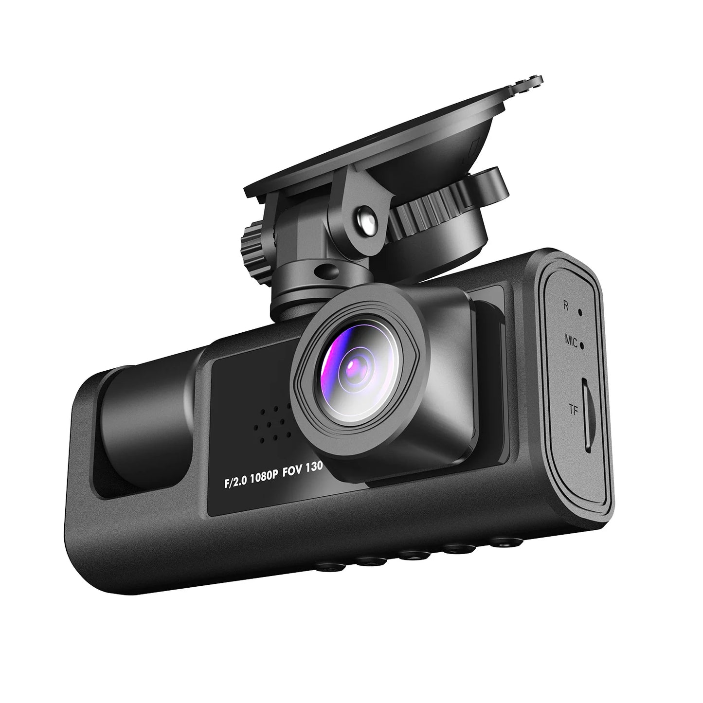 Dash Cam Recording Car Camera DVR S1 2"Screen HD 1080P 3 Cameras+WiFi (Front/Rear/In car) Night Vision Video Recorder