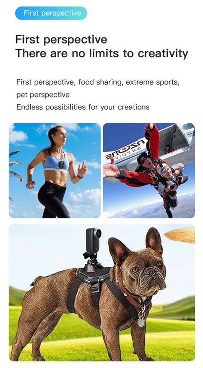 4K WiFi Thumb Sports Camera Motorcycle Bike Waterproof DV Cycling Recorder Magnetic Attraction Outdoor Portable Small Camcorder