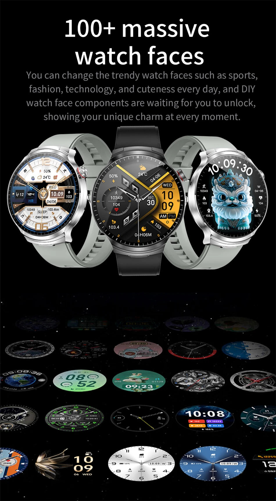 LIGE 2025 Smart Watch 2 in 1 With Earphone Smartwatch Bluetooth Call Men Watch AI Voice Heart Rate Monitor Play Music SmartWatch