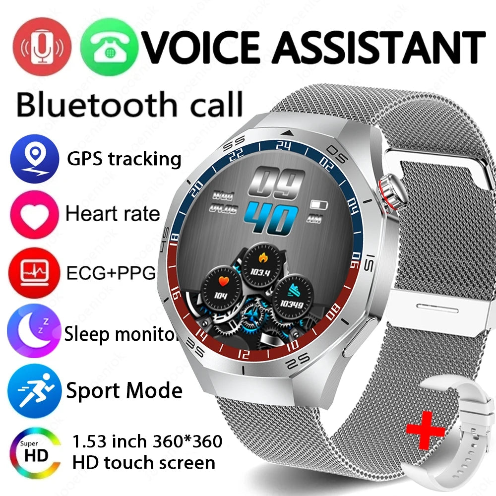2025 Brand New Watch 5 Smartwatch Real AMOLED HD Screen 360*360 Heart Rate Bluetooth Call Waterproof Men Smart Watch Android IOS