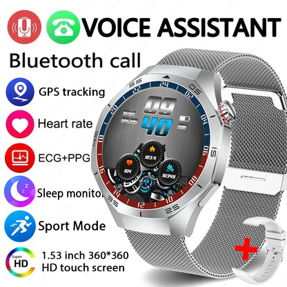 2025 Brand New Watch 5 Smartwatch Real AMOLED HD Screen 360*360 Heart Rate Bluetooth Call Waterproof Men Smart Watch Android IOS