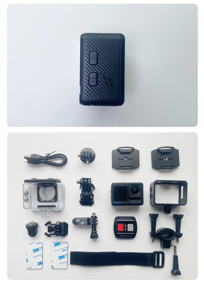 CERASTES Action Camera 5K 4K 60FPS WiFi Anti-shake Dual Screen 170° Wide Angle 30m Waterproof Sport Camera with Remote Control