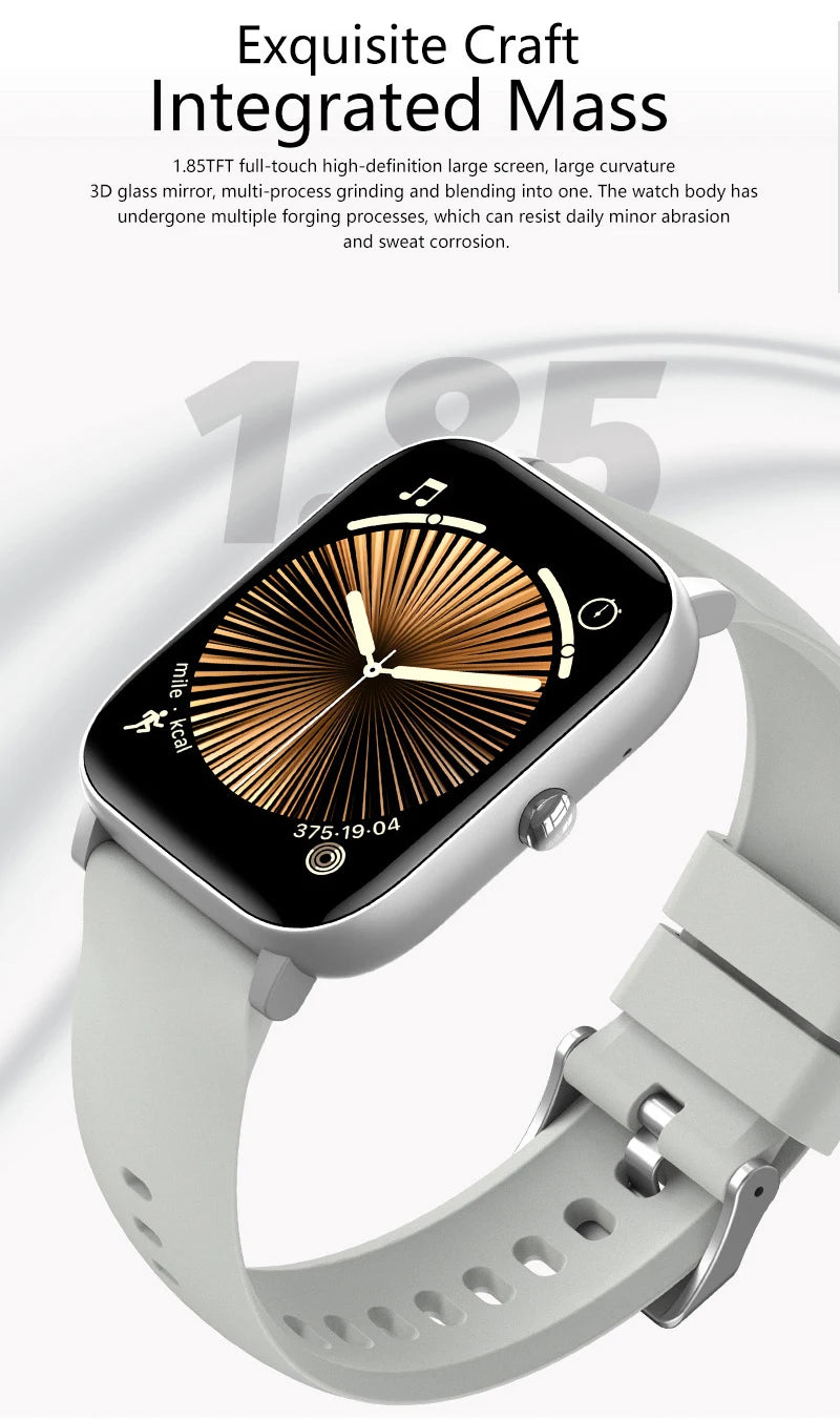 LIGE 2025 Smart Watch Men 1.85'' Screen Lady Gift Sports Fitness Watches Bluetooth Calling Digital Wristwatch For Android Phone