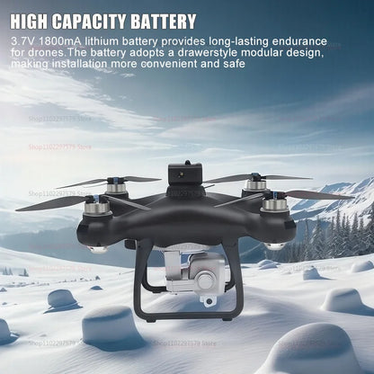 New KY102 Remote Control Drone With 8K HD Dual Cameras 360°Obstacle Avoidance Brushless Motors Screen Aerial Photography RC Toy