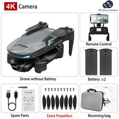Drone GPS 8K L200 PRO MAX Professional 2-Axis PTZ HD Dual Camera 5G WIFI FPV 360° Laser Obstacle Avoidance Brushless Motor Dron