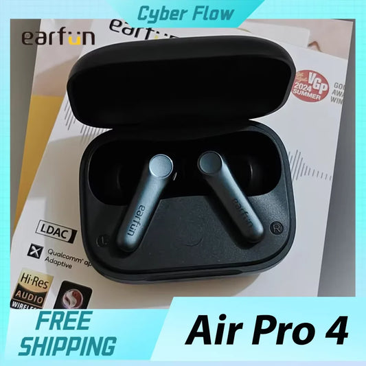 EarFun Air Pro 4 Wireless Earphone Active Noise Reduction HI-FI Bluetooth5.4 Earphones E-sports IPX5 Waterproof PC Gamer Earbuds