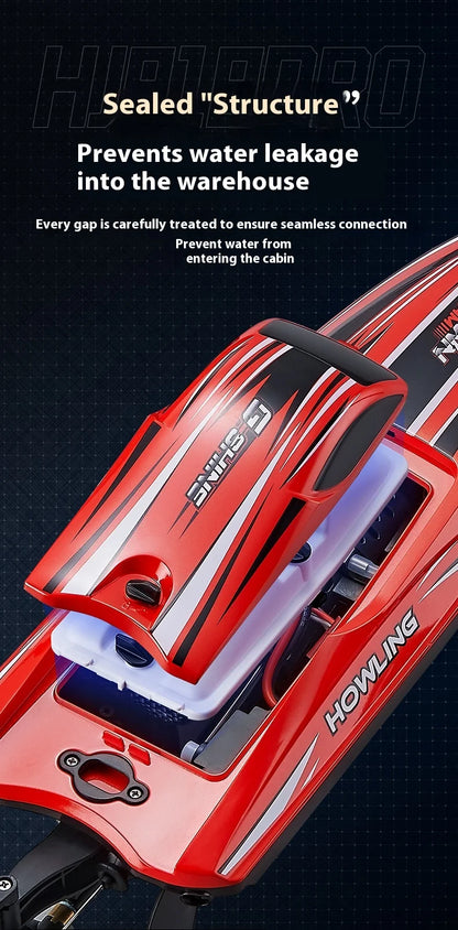 Hj818pro High-Speed Remote Control Boat 41cm Brushless Motor Competitive Boat High Horsepower Boat Model Children'S Water Toy
