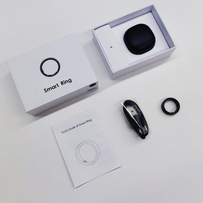 Smart Rings Bluetooth Gesture Swipe Control Sleep Heart Rate Oxygen Monitoring Multi Sports Modes Waterproof Women Health Ring