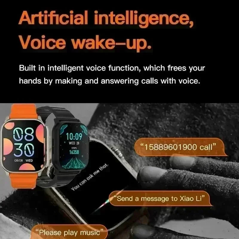 2025 New Smart Watch with Heart Rate Tracker and Sleep Monitor, Dustproof and Waterproof Features for Active Lifestyles