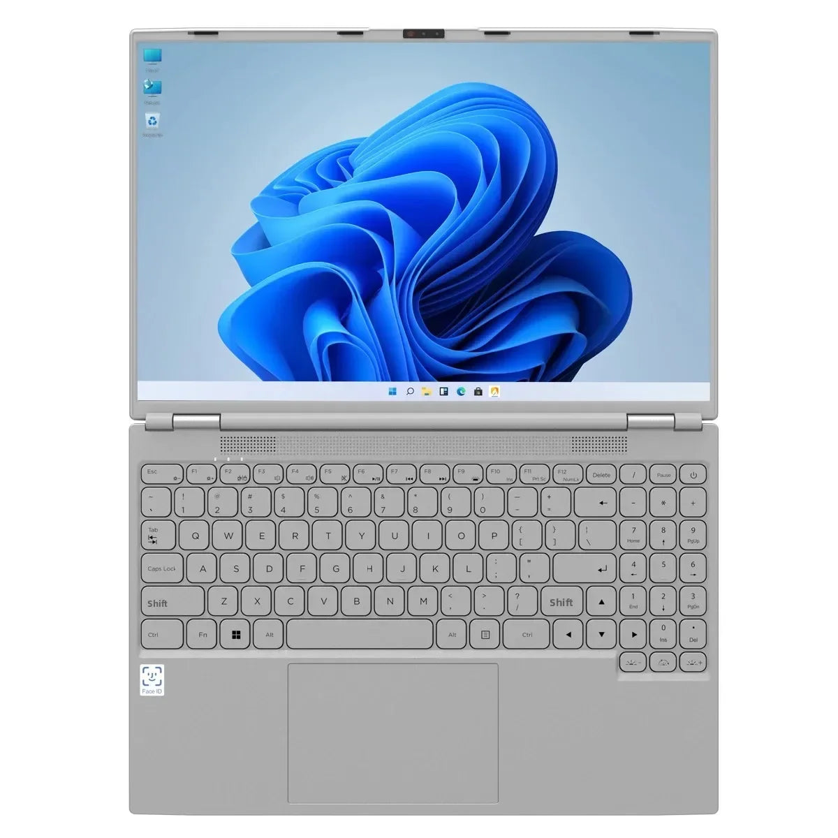Face ID Intel Notebook N95 Graphics UHD 16" Laptop 16GB 32GB RAM Max 2TB ROM Windows 11 Wifi 5 BT 4.2 RGB Keyboard